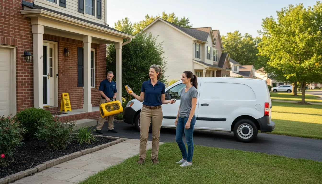 Residential water damage restoration in Greensburg, PA